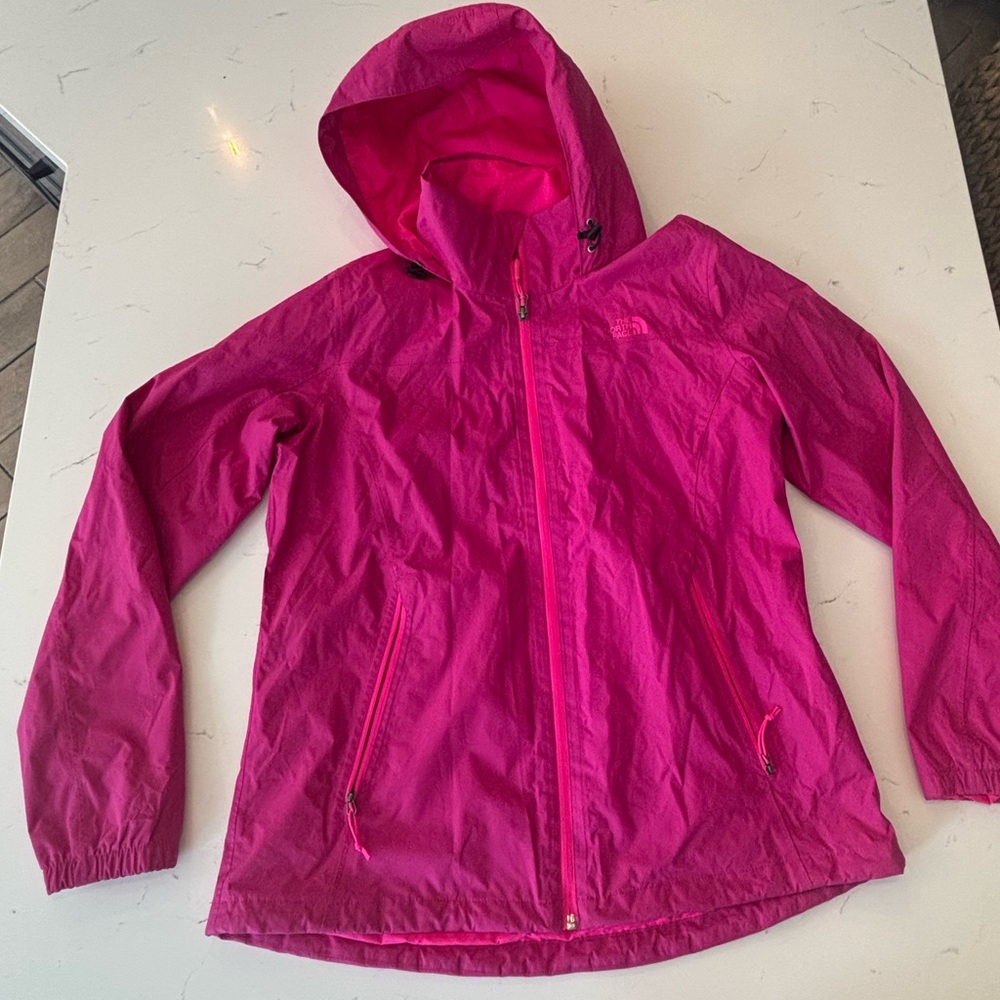 The North Face Alta Vista Rain Jacket Pink Hooded Waterproof DryVent Women’s XL